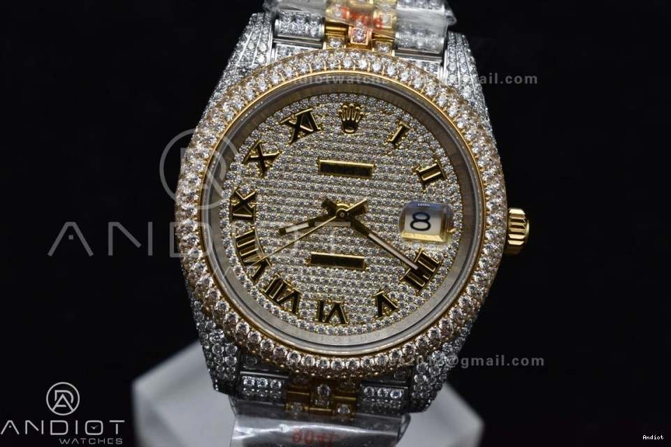 Gold Best Roman 41mm Diamond Version TWD 2 Dial DateJust Yellow Tone 0326